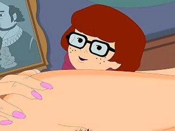 Slutty Ass Velma Dinkley Scooby Doo Cartoon Waifu Pawg Cumshot Hentai