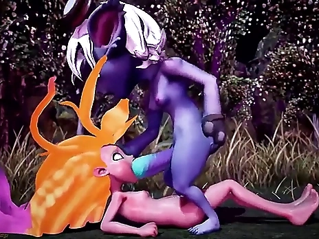 Zoe and tristana and much cum (legue of legends sfm)