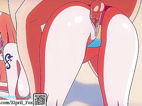 Hot Nami got creampied on a beach - One Piece Hentai 4K