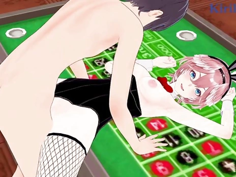 Takane Lui (Bunny Girl) and I have intense sex in the casino. - Hololive VTuber Hentai