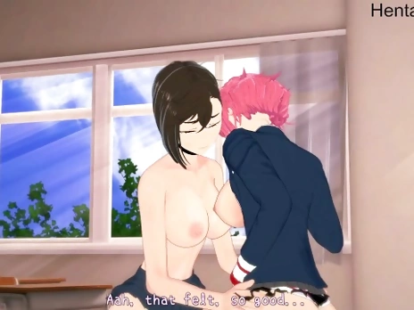 Threesome AIRA & MOMO get Creampied by Turn Dandadan Hentai Uncensored