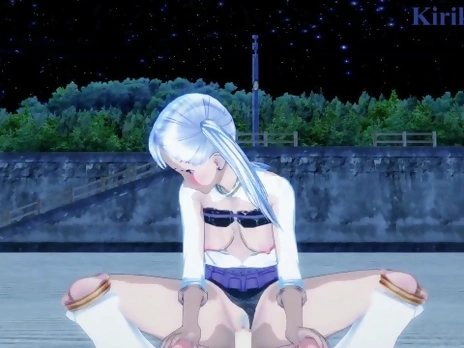 Noelle Silva and Asta have deep sex on the beach at night. - Black Clover Hentai