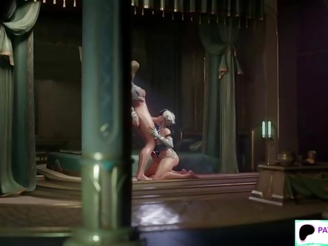 FUTANARI SUPERHERO BLONDE BIG ASS ANAL FUCK HENTAI ANIMATION