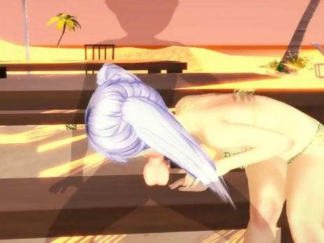 Noelle Silva at the Beach - Black Clover - 3D Hentai