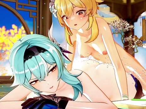 Eula x Lumine Futanari Sex ❤️ Genshin Impact ❤️ Hentai Animation