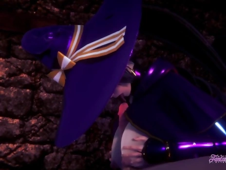 Genshin Impact Hentai - Mona Boobjob and Fucked