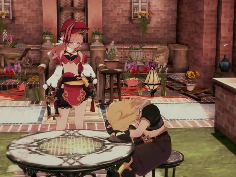 Genshin Impact hentai 3d/ koikatsu! / YanFei wakes Aether to fuck him