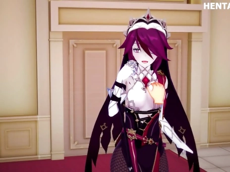 Rosaria Genshin Impact - HENTAI 3D + POV