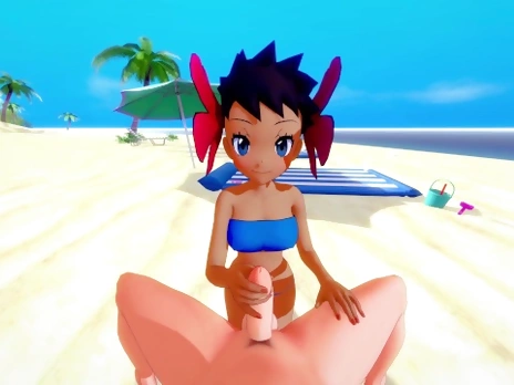 [POV] SEX ON THE BEACH WITH PHOEBE - 4K POKEMON PORN