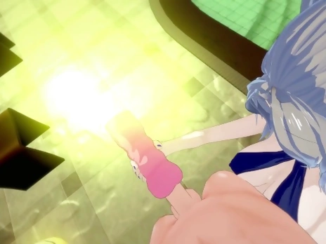 Giving Krystalinda a POV facial then fucking her pussy from behind - Dragon Quest XI Hentai.