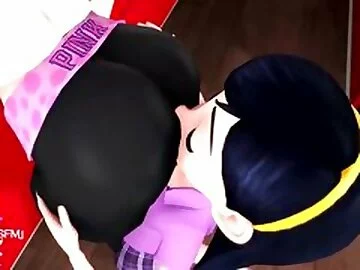 Helen X Violet ass rimming - PonkoSFM