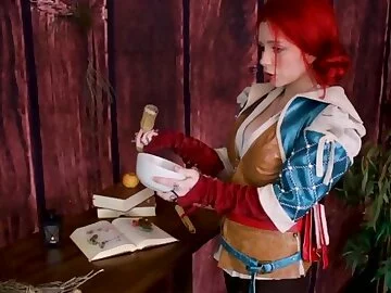 Triss Merigold Make a Sex potion for Geralt The witcher Free cut