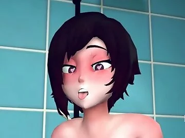 Ruby Takes a Guy's Ass with Her Fat Futanari Girlcock