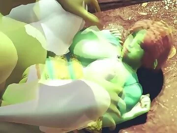 Princess Fiona get Rammed by Hulk