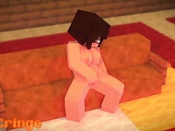 Cutie gets fucked by Mega Futa Cutie - Minecraft