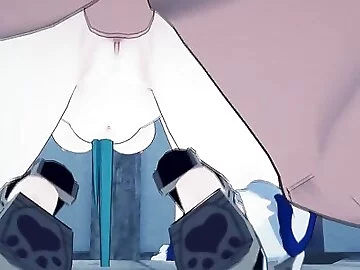 Genshin Impact - Sucrose fucked by the bar owner