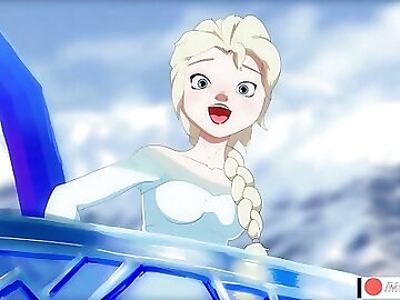 Cartoon Freezing Porn - Frozen 3D - Elsa the little Bitch Princess - Hentai Porn Video