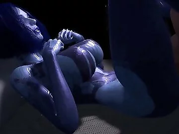 Sex with Cortana on the Bed / Halo 3D Porn Parody