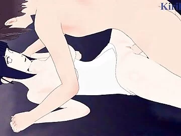 Hinata Hyuga and I have intense sex in a hot spring. - Naruto Hentai