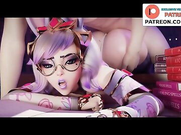 Seraphine Gets Anal Fucked In The Library And Getting Creampie / League Of Legends Hentai 60Fps