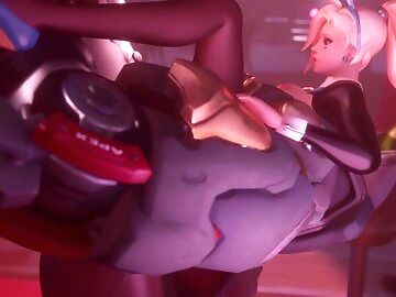 Overwatch Mercy fucked in a bar 60 FPS High Quality 3D Animated 4K