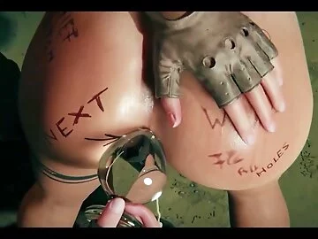 BRUNETTE girl ass fuck and cum in ass