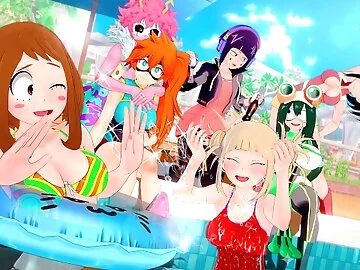 Deku Gets Laid with ALL Girls from his Classroom with Creampies - My Hero Academia Compilation