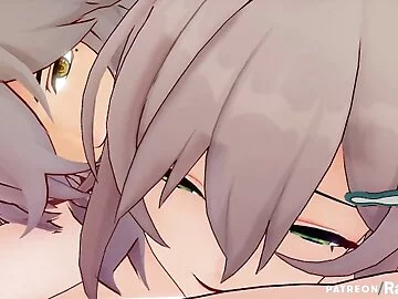 Qingque wins a bet, gets Fucked!