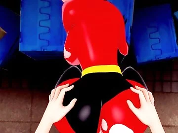 3D/Anime/Hentai, The Incredibles: Mrs.Incredible Fucked On The Job!