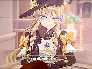 Navia enjoying Aether for the night