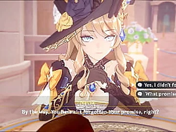 Navia enjoying Aether for the night